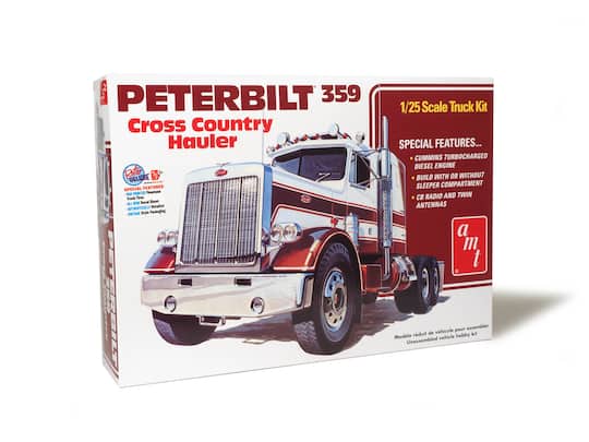AMT® Peterbilt® 359 Cross Country Hauler 1:25 Scale Model Kit